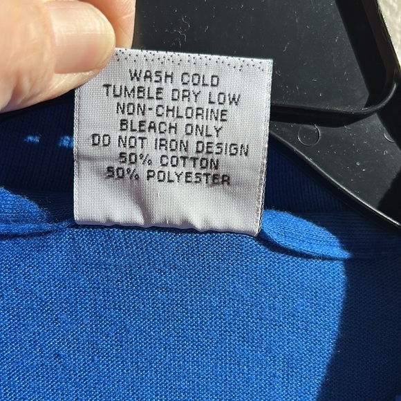 Reese’s Nutrageous Long Sleeve Blue Polo Shirt Hersheys Size XL - Picture 5 of 7